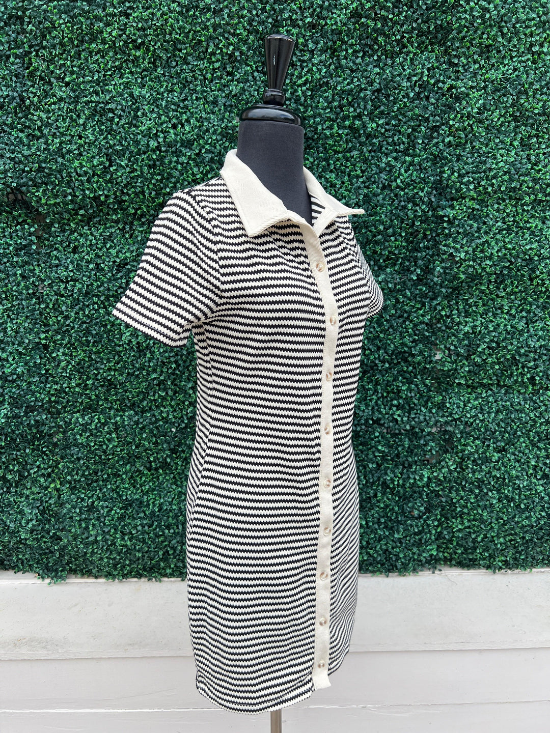 Stripe Button Up Dress