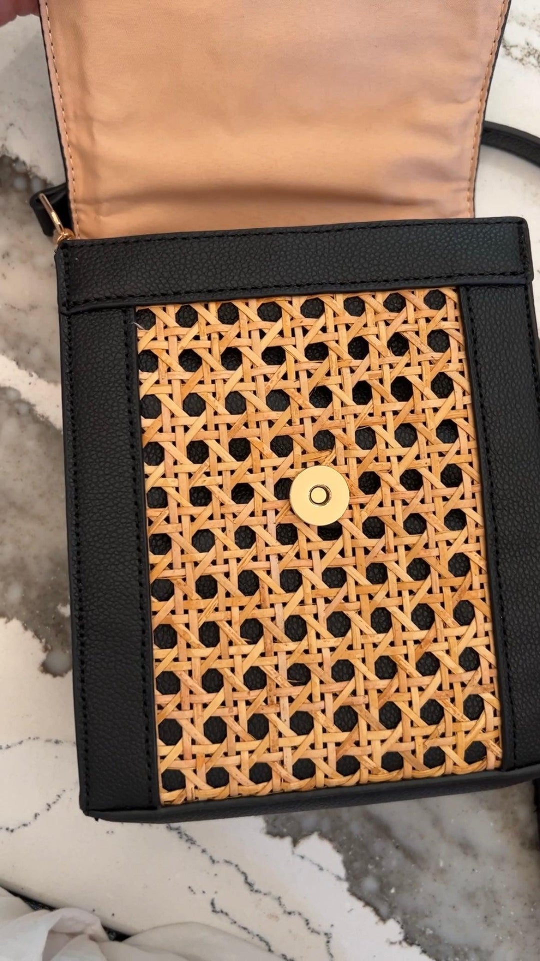 Rattan Phone Crossbody