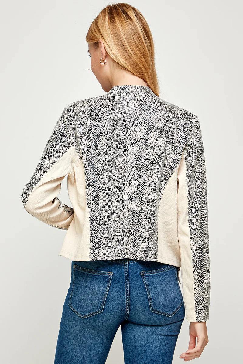 Faux on sale snakeskin jacket